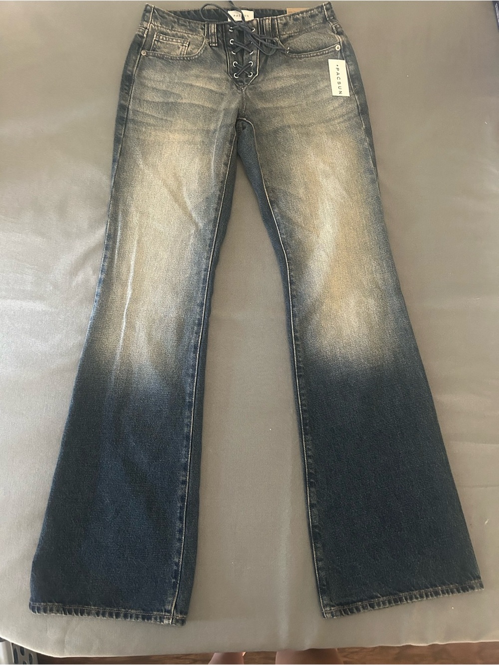 Pacsun Women’s Lace-Up Low Rise Bootcut Jeans